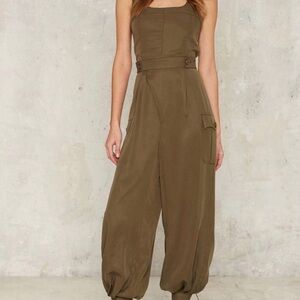 Nasty Gal Collection "Let It Cargo" Jumpsuit XXS